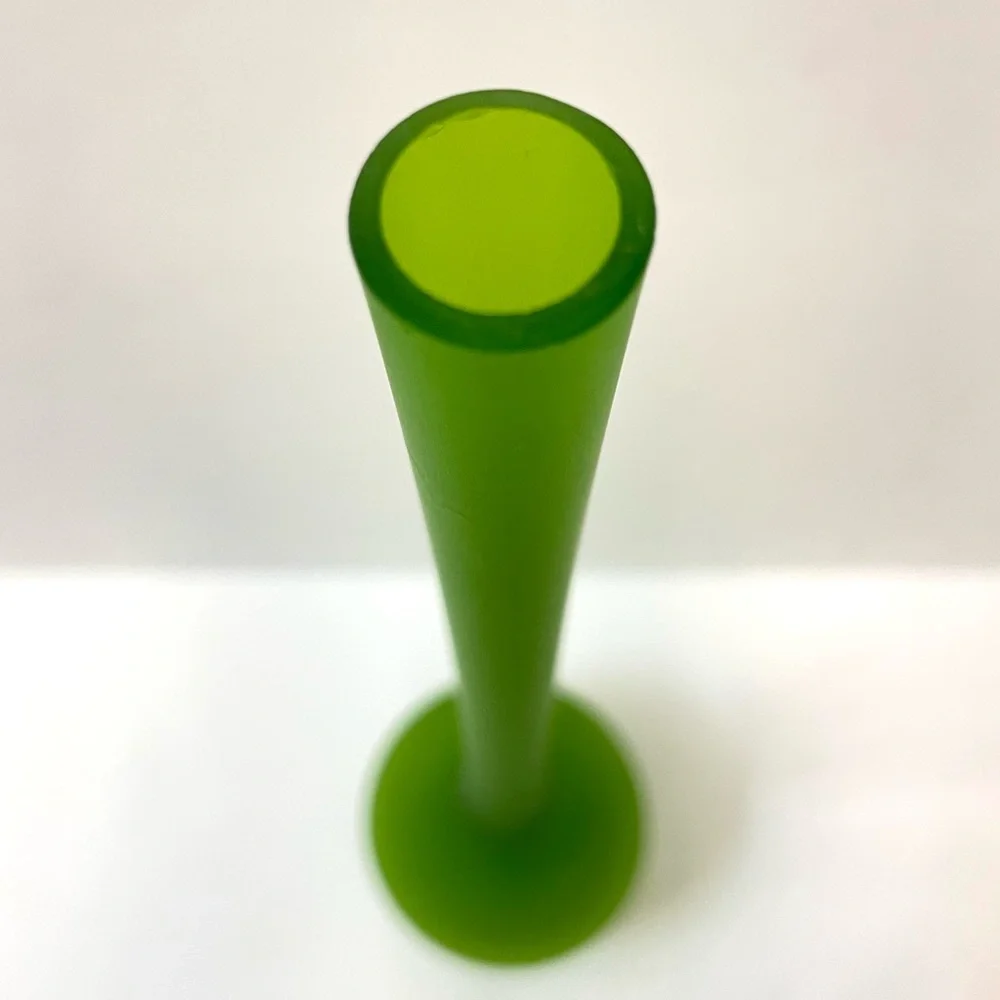 Carlo Moretti Rosenthal-Netter 1960s MCM Green Satin Glass Pencil Vase